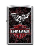 Zippo Harley-Davidson Red Logo Street Chrome Pocket Lighter