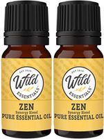 Wild Essentials 100% Pure Therapeutic Grade Zen Essential Oil Blend Combo for Aromatherapy Diffusers - Two 10 ml Bottles - New Look! Same Great Blend!
