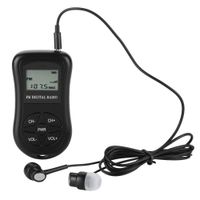 fosa FM Digital Portable Pocket Radio with LCD Display Frequency, Volume, Battery Symbol, Signal Strength. FM Compact Radio Player Operated by 2 AAA Battery with Earphones Lanyard