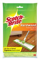 3M M-005-R Scotch-Brite Microfiber Hardwood Floor Mop Refill,Green, 1-Count