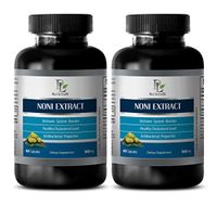 Blood Flow Supplements - NONI Extract 500 Mg - Morinda Root - 2 Bottles 120 Capsules
