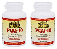 Natural Factors PQQ-10 10mg, 30 Soft Gels 2 Pack (60 Soft Gels Total)