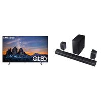 Samsung QN82Q80RAFXZA Flat 82" QLED 4K UHD Q80 Series Smart TV 2019 With HW-Q90R Samsung Dolby Atmos Q90R Series Soundbar