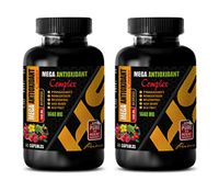 antioxidant Formula Supplement - MEGA ANTIOXIDANT Complex 1440 MG - Acai Berry antioxidant - 2 Bottles 120 Capsules