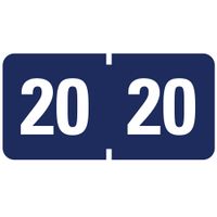 Smead ETYJ Color-Coded Year Labels, 2020, Dark Blue 500 Labels per Roll (68320)