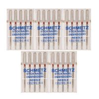 25 Schmetz Embroidery Sewing Machine Needles 130/705H H-E Size 90/14