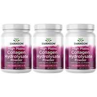 Swanson High Plains Collagen Hydrolysate 1 lb (454 g) Pwdr (3 Pack)