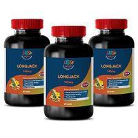 Pills for Men Sex Drive - LONGJACK - UP Your Size - Male Enhancement - All Natural Formula - Tribulus Complex - 3 Bottles 180 Capsules