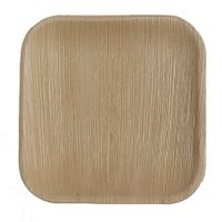 Table To Go 50-Piece Palm Leaf Square Salad Plates, 7-Inch