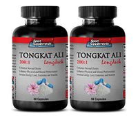 Testosterone Booster Older Men - TONGKAT ALI Root Extract 200:1 400mg - LONGJACK - Tongkat ali Extract Complex - 2 Bottles 120 Capsules