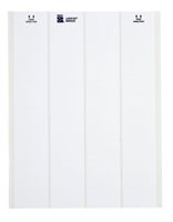 Brady LAT-21-707-1 2.5" Width x 1" Height, B-707 Rough Surface Polyester, Matte Finish White Lasertab Laser Printable Label (Pack of 1000)