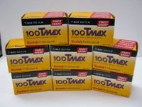 Kodak T-Max 100 TMX 36 Exp Black & White Negative Film Tmax 100 135-36 (Pack of 8)