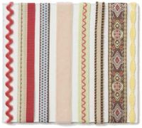 BASIC GREY Rolls of Ribbon 8 Per Package, Urban Couture