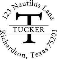 Custom Address Stamp, Self-Inking Monogram Address Stamp, Personalized Address Stamp