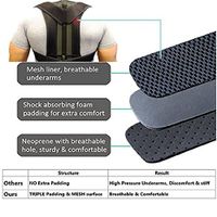 Back Brace Magnetic Posture Corrector Support for Back Neck Shoulder Upper Back Pain Relief - Black