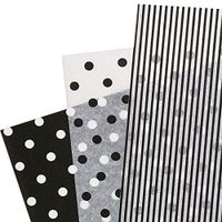 Turquoise Blue Polka Dots On White Art DIY Crafts Tissue Paper for Gift Wrapping 15"X20" 5 Sheets