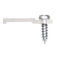 Griver 100 Pack Strip Light Mounting Brackets,Fixing Clips,One-Side Fixing,100 Screws Included (for 10mm Wide Non-Waterproof Strip Lights)