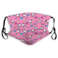 SSUJ7 Hello Kitty Boys Girls Adults Adjustable Earloop Mouth Guard Anti-Dust with Filter Reusable Protection Mouth Guard Anti Pollution,Anti-smog