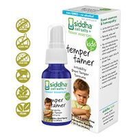 Siddha Remedies Temper Tamer Spray for Children | 100% Natural Homeopathic Remedy with Traditional Homeopathic Ingredients, Cell Salts and Flower Essences| No Alcohol | No Sugar