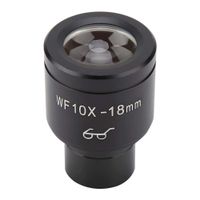 Eyepiece Lens, WF10X/18mm Biological Microscope Wide Angle Hight Eyepiont Eyepiece Lens Field of View: 18mm/0.8in