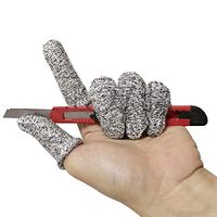 Finger Cots Cut Resistant Protection, Glove Life Extender, Finger Sleeves, Substitute for A Full Glove, Thumb Protector,20 cots