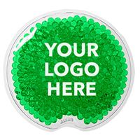 #9467 Small Round Gel Beads Hot/Cold Pack - 50 Qty - $1.25 EA - Promotional Product/Custom/Your Logo/Low Minimums, Green