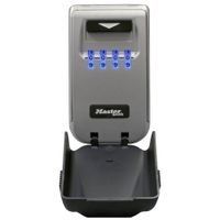 Master Lock 5425D Set Your Own Combination Wall Mount Lock Box with Light Up Dials, 6 Key Capacity
