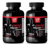 Muscle Growth Supplements - TONGKAT ALI Premium Complex 760MG - Longjack Root Extract - 2 Bottle (120 Tablets)
