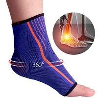 Ankle Pads Outdoor Sports Knitwear Summer Breathable Ankles Anti-Twist Protective Gear Suitable for Pain Relief in Soles and Ankles,M
