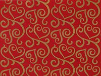 Valentine Wrap - Scrolled Hearts Gift Wrap 24"x100' Gift Wrap Cutter Box (1 Box) - Wraps -E4074CB