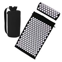 Risefit Acupressure Mat & Acupressure Pillow Set for Therapy Back Neck Pain Relief Sciatic Pain, Includes Carry Bag