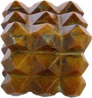 Excel Tigers Eye 54 Cut Pyramids Cube - Reiki - Metaphysical - Crafting - Crystal Grids