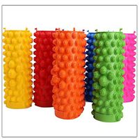 YOBEYI Foot Massage Mat Acupressure Mat Foot Reflexology Walking Toe Plate Massage Pad Bathroom Mat Yoga Mat Anti-Slip Mat Outdoor Game 2 PCS (Orange)