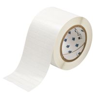 Brady THT-2-423-10 0.9" Width x 0.25" Height, B-423 Permanent Polyester, Gloss Finish White Thermal Transfer Printable Label (10000 per Roll)