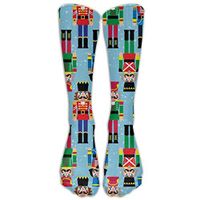 Christmas Ballet Nylon Convenient Compression Knee Socks Elasticity Long Distance Running For Women Cartoon Knee Long Tube Crew Socks