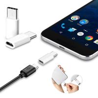 Iusun 5PCS USB-C Type-C to Micro USB Data Charging Adapter For Samsung Galaxy Note 9, For Huawei P9 /G9, For Samsung Galaxy S9/S9 plus (White)