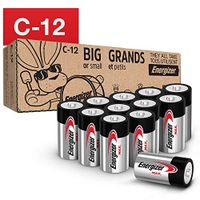 Energizer Max C Batteries, Premium Alkaline C Cell Batteries (12 Battery Count)