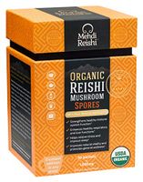 Organic Reishi Mushroom Spores by Mehdi Reishi – 30 Servings, 1,000mg-100% Pure, Authentic, Organic Spores-Ganoderma Lucidum, Lingzhi - High Potency Triterpenes