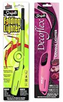 Scripto 2 Individually Packaged Decoflex & Folding Multi-Purpose Utility Lighters