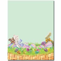 Easter Basket Letterhead Laser & Inkjet Printer Paper, 25 pack