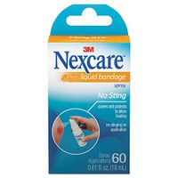 3M Nexcare 11803 Spray-On Liquid Bandage, No-Sting.61oz Bottle