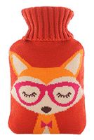 Warm Simple Classic Rubber Cold hot Water Bottle 1.8 Liter with Cute Knit Cover#17