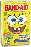 Band-Aid SpongeBob Squarepants Extra Large Adhesive Bandages - 10 Ea