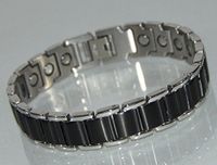Energy Power BRACELET With Strong Magnet Stones (LINK REMOVAL TOOL INCLUDED)- FREE “LED FLASHLIGHT WITH KEY CHAIN” WITH YOUR ORDER- 215BR