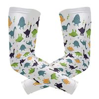 LEVEIS Dinosaur Arm Sleeves UV Protection for Men Women Sunblock Protective Gloves Running Golf Cycling Driving Long Arm Cover 1 Pair
