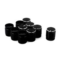 Uxcell a15091000ux0971 10 Pcs Metal 6 mm Knurled Shaft Potentiometer Control Knob, Black