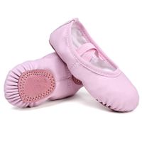 STELLE Girls Ballet Practice Shoes, Yoga Shoes for Dancing(Pink New, 12M Little Kid)