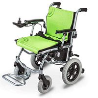 NACHENW Lightweight Electric Wheelchair Open Fold in 1 Second Most Compact Power Chair Drive Up to 12 Miles Range for Disabled Elderly Green