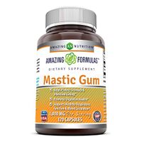 Amazing Formulas Mastic Gum 500 Mg 120 Capsules - Supports Gastrointestinal Health, Digestive Function, Immune Function and Oral Health - an All-Natural Remedy for Occasional Heartburn and Stomach