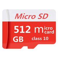 Micro Mini SD Card 512GB, XSSRUN Small Memory Card for Micro Mini SD/XC/HC Class 10 UHS-I High Speed Memory Card for Phone,Tablet and PCs - with Free Adapter